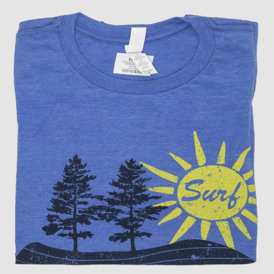 Clothing * | Eos Surf Shop Womens Surf Sheboygan Shirt Blue Women'S