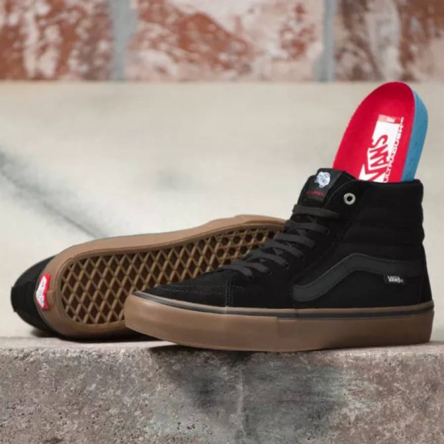 Footwear * | Vans Sk8-Hi Pro Black & Gum All Footwear