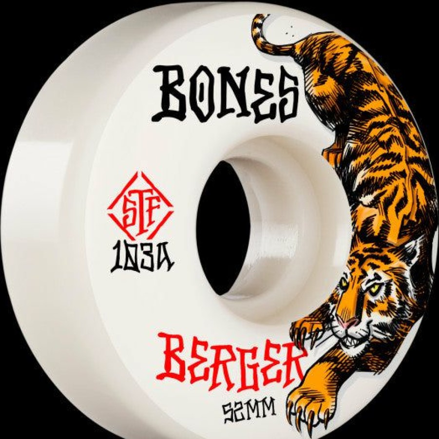 Skateboard * | Bones Wheels Pro Stf Skateboard Wheels Berger The Hunter 52Mm V3 Slims 103A 4Pk