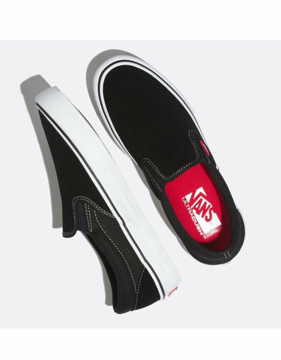 Footwear * | Vans Slip On Pro Black & White