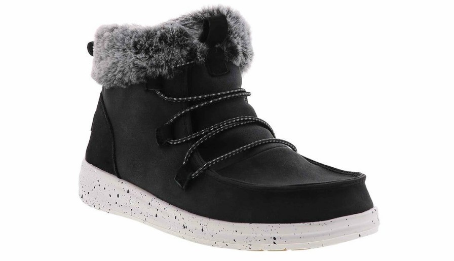 Clothing * | Hey Dude Eloise Black Women'S Casual Boot