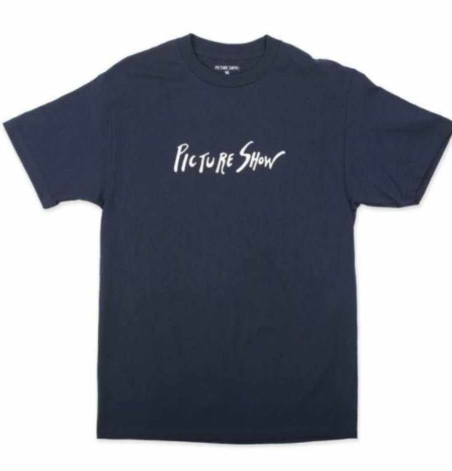 Clothing * | Picture Show Men'S Script Tee