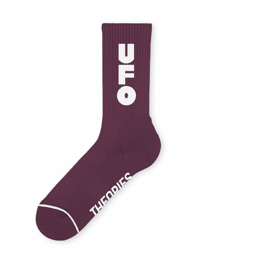 Clothing * | Toa Theories Ufo Socks Wine Accessories