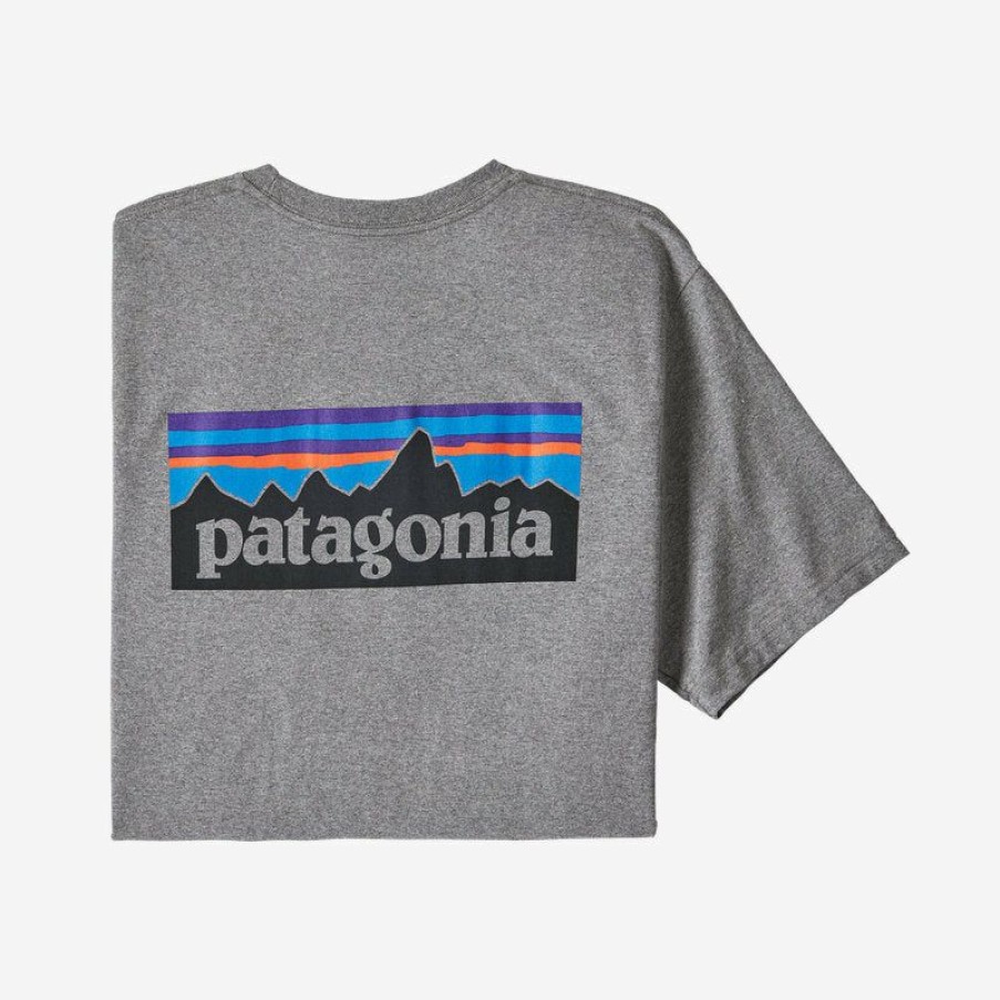 Clothing * | Men'S P-6 Logo Responsibili-Tee - Patagonia