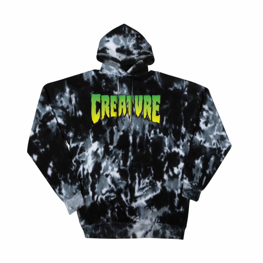 Clothing * | Picture Show Creature Logo P/O Hooded Midweight Sweatshirt Multi Black Men'S