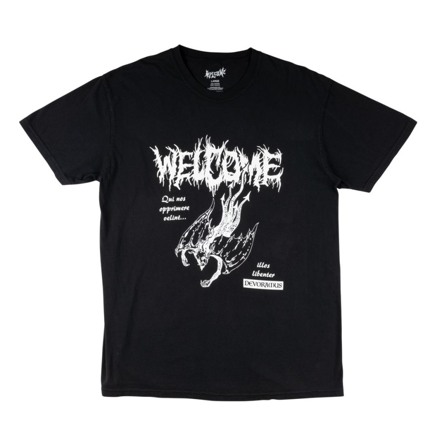 Clothing * | Welcome Men'S Devoramus Garment-Dyed Tee Black