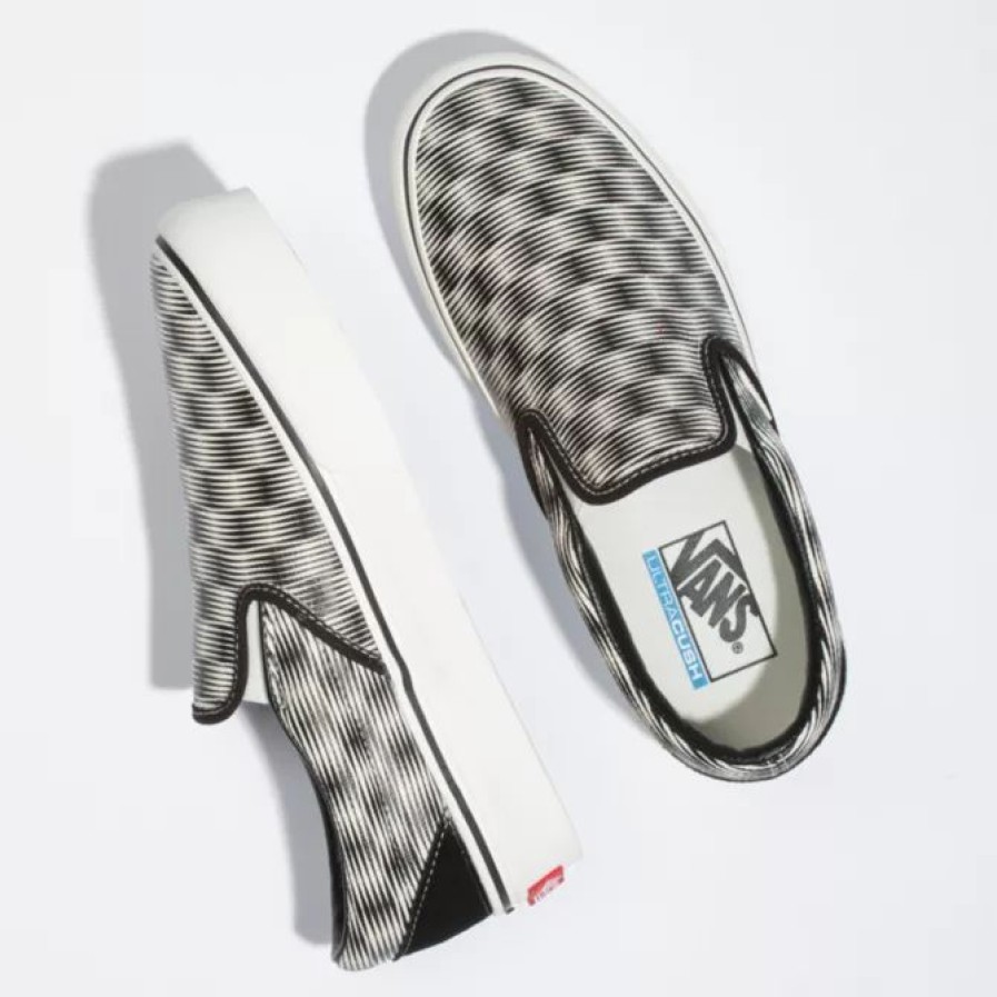 Footwear * | Vans Hemp Blur Checker Slip-On Platform Sf