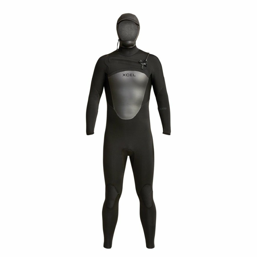 Clothing * | Xcel Mens Axis Hooded 5/4Mm Full Wetsuit Wet Suits