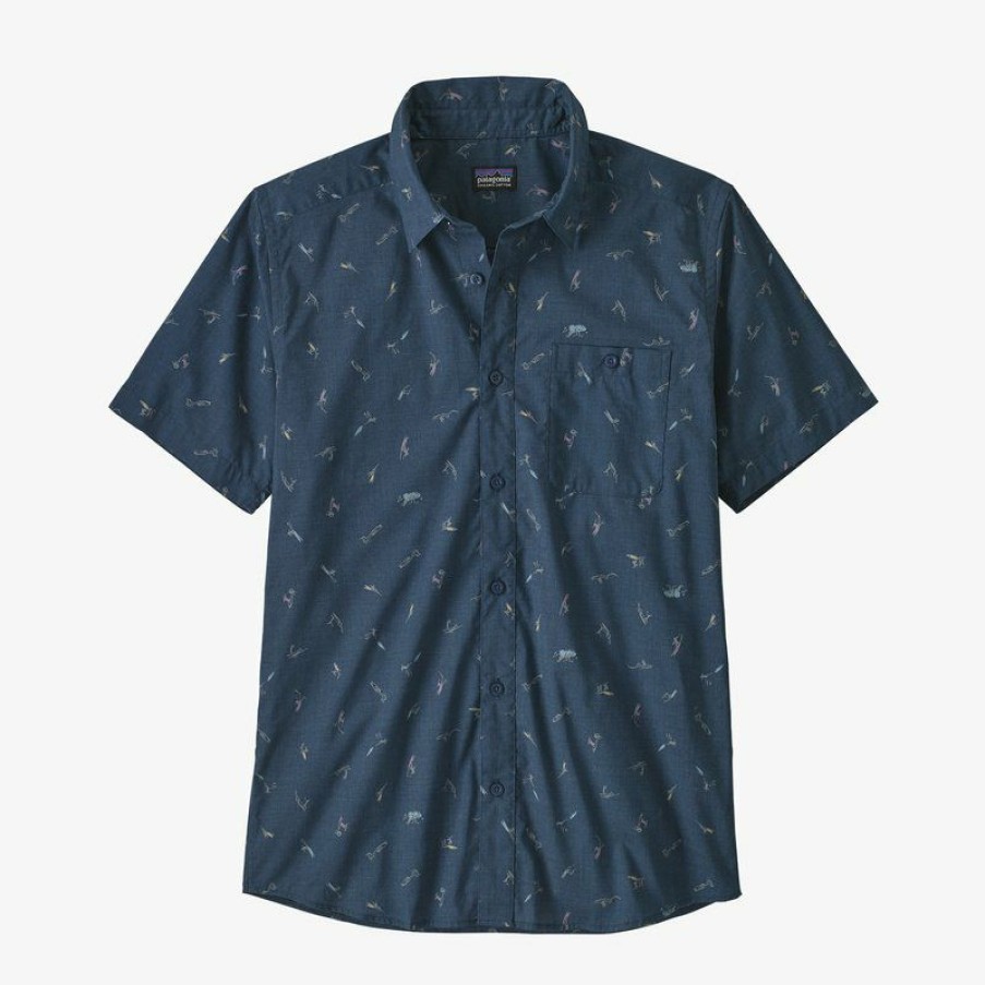 Clothing * | Patagonia Men'S Go To Shirt Surfers Stone Blue