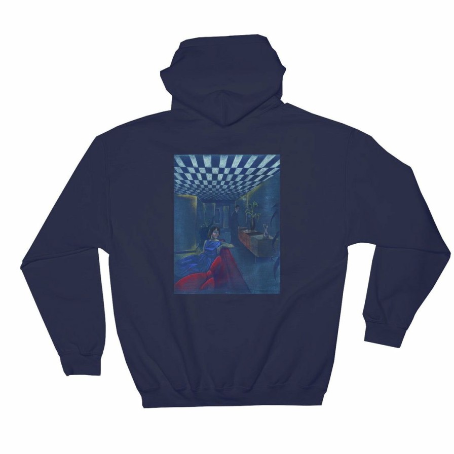 Clothing * | Men'S Picture Show Blue Lodge Pullover Hoodie Navy