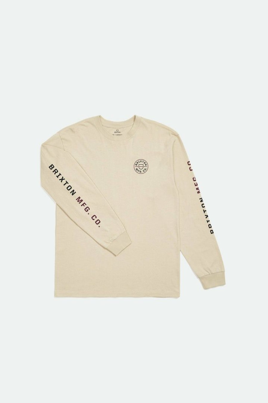 Clothing * | Brixton Crest Ii L/S Standard Tee