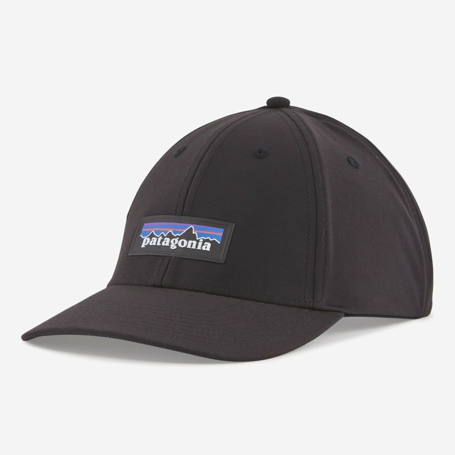 Clothing * | Patagonia Men'S P-6 Logo Channel Watcher Cap Black