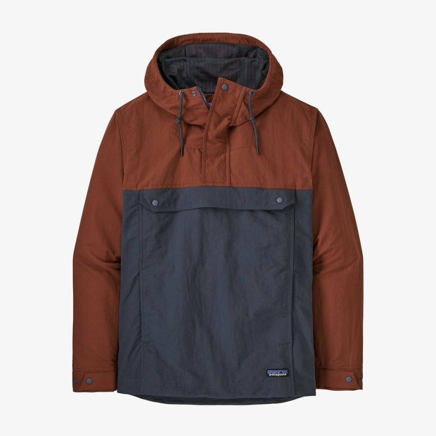 Clothing * | Patagonia Men'S Isthmus Anorak Smolder Blue